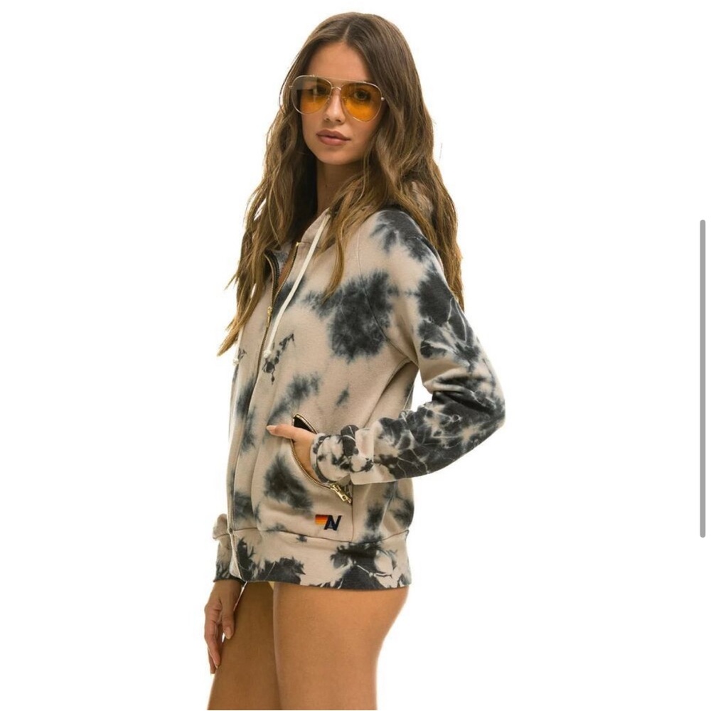 Aviator Nation Hand Dyed Zip Hoodie